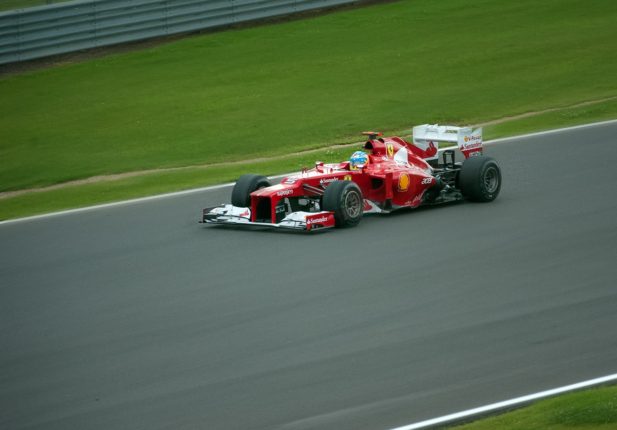 Ferrari na torze Silverstone